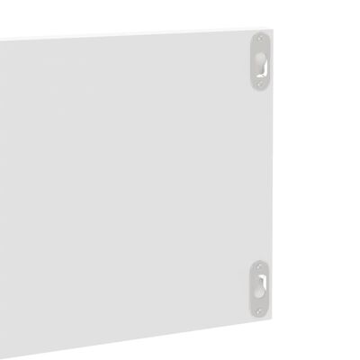 vidaXL Półki ścienne, 2 szt., wysoki połysk, białe, 80 x 11,5 x 18 cm