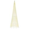 vidaXL Choinka świąteczna LED na maszcie flagowym 1534 diody LED Ciepła biel 500 cm