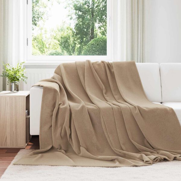 vidaXL Koc Camel 240 x 270 cm Polar