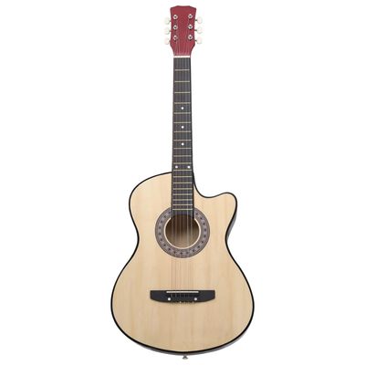 vidaXL Gitara akustyczna z wycięciem, 6 strun, 38", drewno lipowe