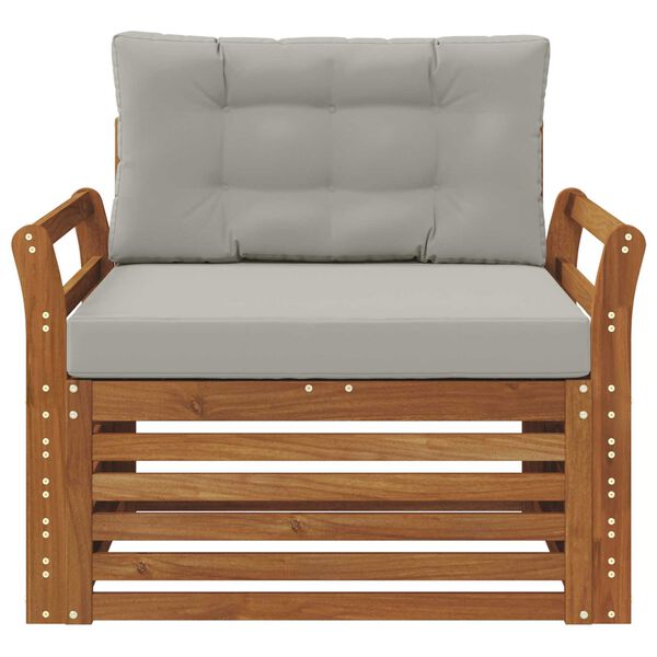 vidaXL Zestaw sof na zewnątrz Lite drewno akacjowe i poliester