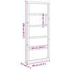 vidaXL Drzwi stodoły Naturalny 80 x 208 cm Lite drewno sosnowe