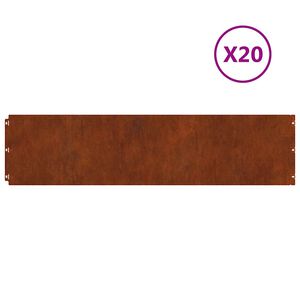 vidaXL Obrzeża trawnikowe 20 szt. Elastyczna odporna na atmosferyczne