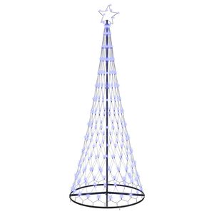 vidaXL Choinka świąteczna LED niebieski 250 cm Metal