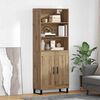 vidaXL Highboard Dąb rzemieślniczy 69,5 x 34 x 180 cm