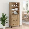 vidaXL Highboard z szufladą Dąb rzemieślniczy 69,5 x 34 x 180 cm