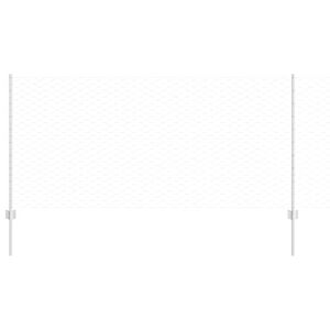 vidaXL Sześciokątne ogrodzenie z słupkiem 10 x 1 m Stal ocynkowana