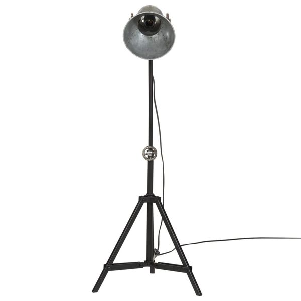 vidaXL Lampa wisząca, 25 W, srebro vintage, 35x35x65/95 cm, E27