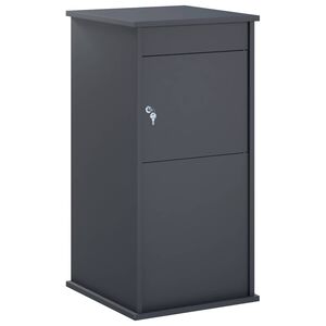 vidaXL skrzynka na listy antracytowy 50 x 52 x 100 cm Stal