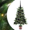 vidaXL Choinka z 150 diodami LED z podstawą Zielony 65 cm PE