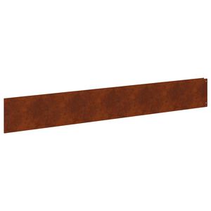 vidaXL Krawężnik do trawnika 20 szt. 100 x 15 cm Stal Rdzawy
