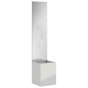 vidaXL Ekran zapewniający prywatność w ogrodzie Fretwork Srebrny