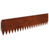 vidaXL Krawężnik do trawnika 20 szt. 103 x 25 cm Stal Rdzawy