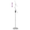 vidaXL Stoiska na targi Srebrny 25 x 25 x 125 cm Aluminium