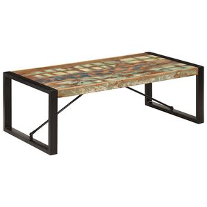 vidaXL Stolik kawowy, 120 x 60 x 40 cm, lite drewno z odzysku