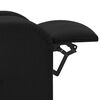 vidaXL Fotel z masażem, czarny, obity tkaniną