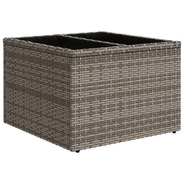 vidaXL Zestaw Sof na Ogr&oacute;d 5 pcs Szary 55 x 55 x 37 cm polirattan