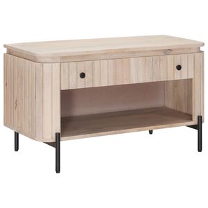 vidaXL Ławka na buty z szufladą z p&oacute;łką 85 x 37 x 48 cm