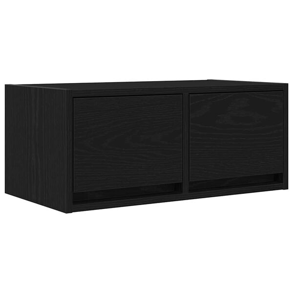 vidaXL Szafka RTV Czarny Dąb 60x31x25,5 cm Drewno klejone