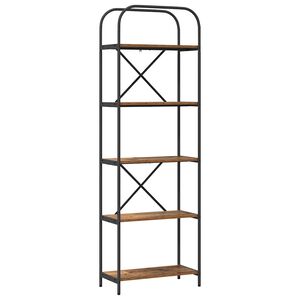 vidaXL P&oacute;łka na książki 5 poziomy 60 x 30 x 183 cm Drewno inżynieryjne
