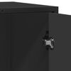 vidaXL Komoda, czarna, 62x35x76 cm, materiał drewnopochodny