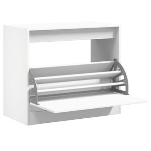 vidaXL Szafka na buty, biała, 80x42x69 cm, materiał drewnopochodny