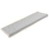 vidaXL Maty na schody 15 szt. 65x21x4 cm Srebrne prostokątne krawędzie