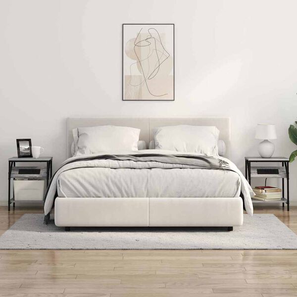 vidaXL Szafka Nocna Szary Sonoma 38 x 30 x 48 cm