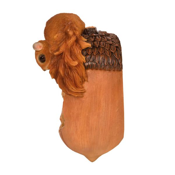 Esschert Design Karmnik wiszący, wiewiórka i żołądź, 14,2x10,8x20,1 cm