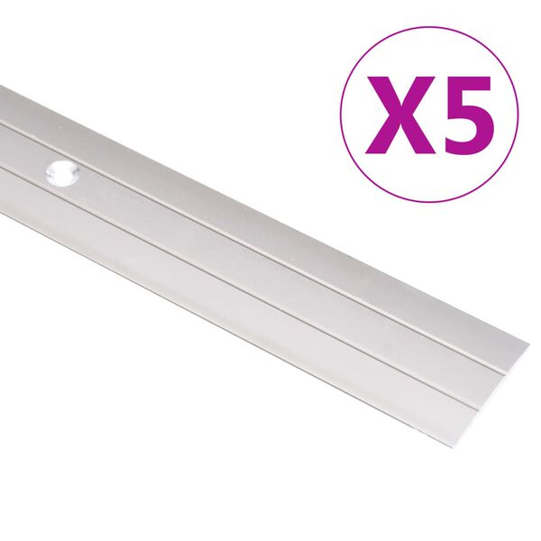 vidaXL Profile podłogowe, 5 szt., aluminium, 90 cm, złote