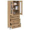 vidaXL Highboard 2 pcs Dąb rzemieślniczy Materiał drewnopochodny