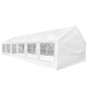 vidaXL Biały namiot imprezowy, 12 x 6 m