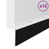 vidaXL Uszczelki z szczotką do drzwi na zatrzask 12 pcs Biały 100 cm