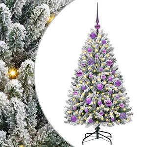 vidaXL Sztuczna choinka 120 cm 150 LED Ciepła biel PVC i stal