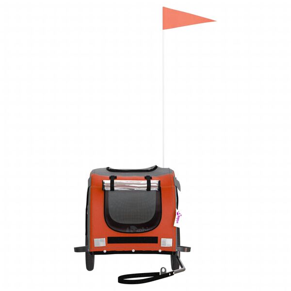 vidaXL Przyczepka rowerowa dla zwierząt, tkanina Oxford i żelazo