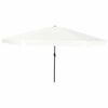 vidaXL Parasolka ogrodowa piaskowy 394 x 394 x 248 cm Poliester i Stal