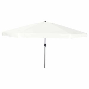 vidaXL Parasolka ogrodowa piaskowy 394 x 394 x 248 cm Poliester i Stal