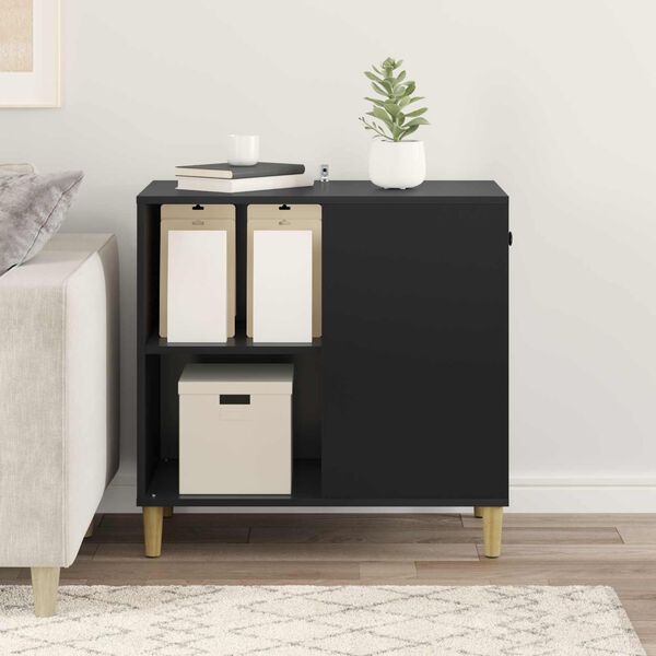 vidaXL Koty Dom Czarny 72 x 42.5 x 70 cm Materiał drewnopochodny