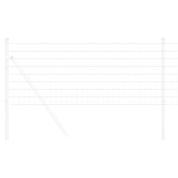 vidaXL Ogrodzenie Euro Srebrny 0.6 x 10 m