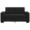 vidaXL Sofa dwuosobowa czarna 120 cm aksamitna
