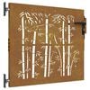 vidaXL Brama ogrodowa 85 x 75 cm Stal Malowana Proszkowo Zamykane