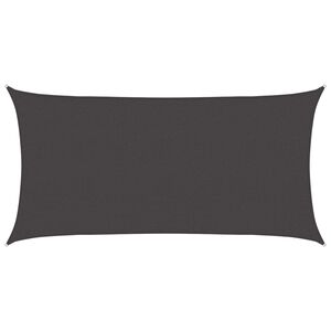 vidaXL Żagiel przeciwsłoneczny antracytowy 2 x 6 m HDPE