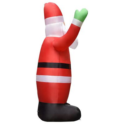 vidaXL Nadmuchiwany Mikołaj z LED, dekoracja świąteczna, IP44, 4,5 m