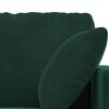 vidaXL Sofa 2 pcs Ciemna zieleń 198 x 78 x 80 cm Aksamit