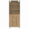 vidaXL Highboard Dąb rzemieślniczy 69,5 x 34 x 180 cm