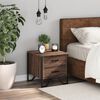 vidaXL Szafka nocna, brązowy dąb, 40x41x40 cm