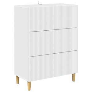 vidaXL Szafka z Szufladami Biały 66 x 34,5 x 90 cm Drewno inżynieryjne