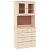vidaXL Kredens ALTA, 77x35x165 cm, lite drewno sosnowe
