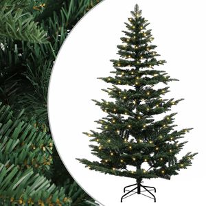 vidaXL Sztuczna choinka z zawiasami 120 cm 150 LED Ciepła biel