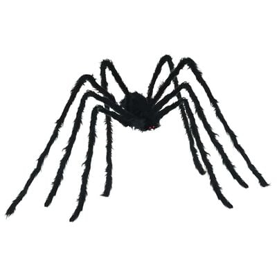 Dekoracja halloweenowa pająk z pajęczynami 2 szt. czarno-biała 200 cm